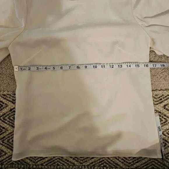 Milly Women's Evelyn Puff Sleeve T Shirt Size 4 Silk - Picture 6 of 6